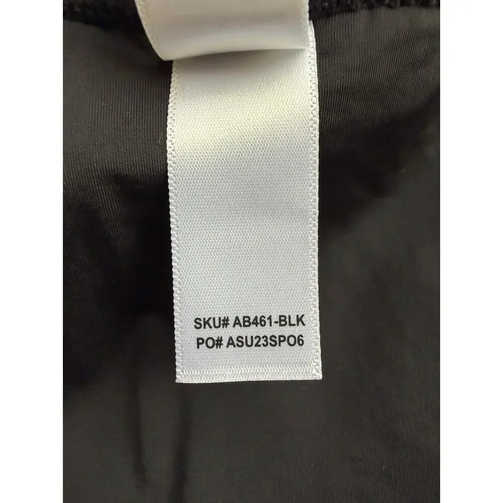 Andie x Mindy The Bikini Bottom NWT size XL in Black Textured Swimsuit